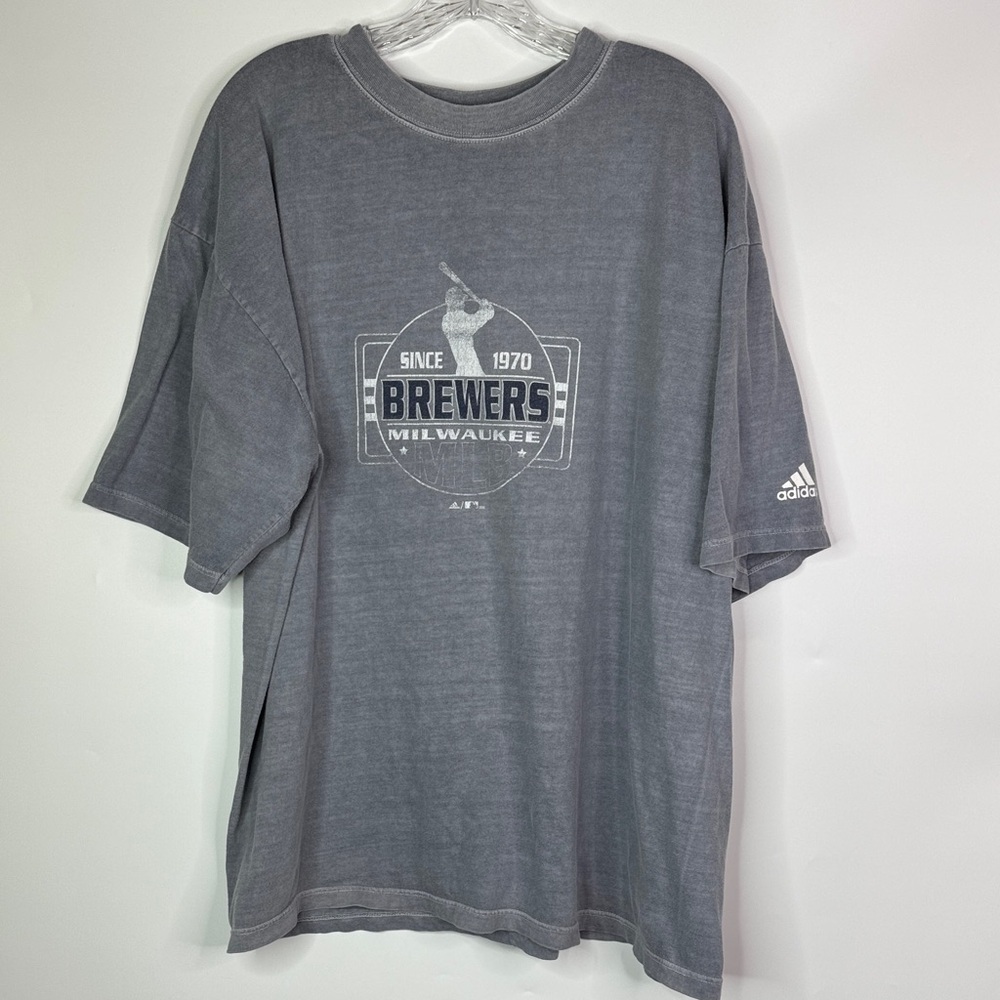 Vintage Adidas Milwaukee Brewers Tshirt XL 2005